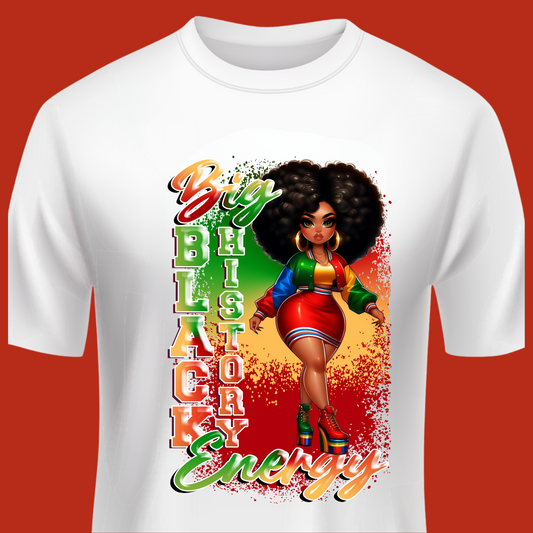 Big Black History Energy T-shirt